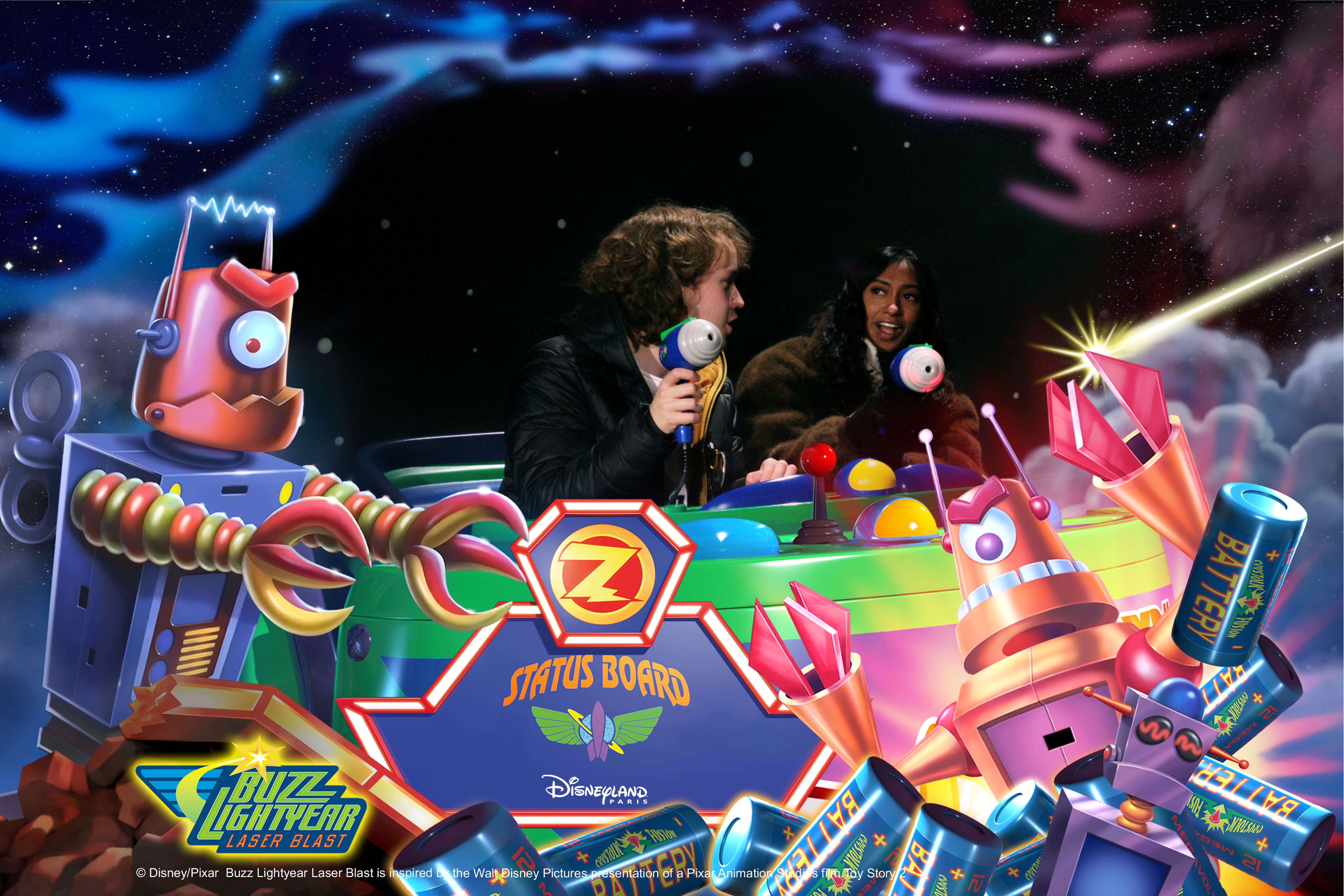 Foto tijdens Buzz Lightyear Laser Blast